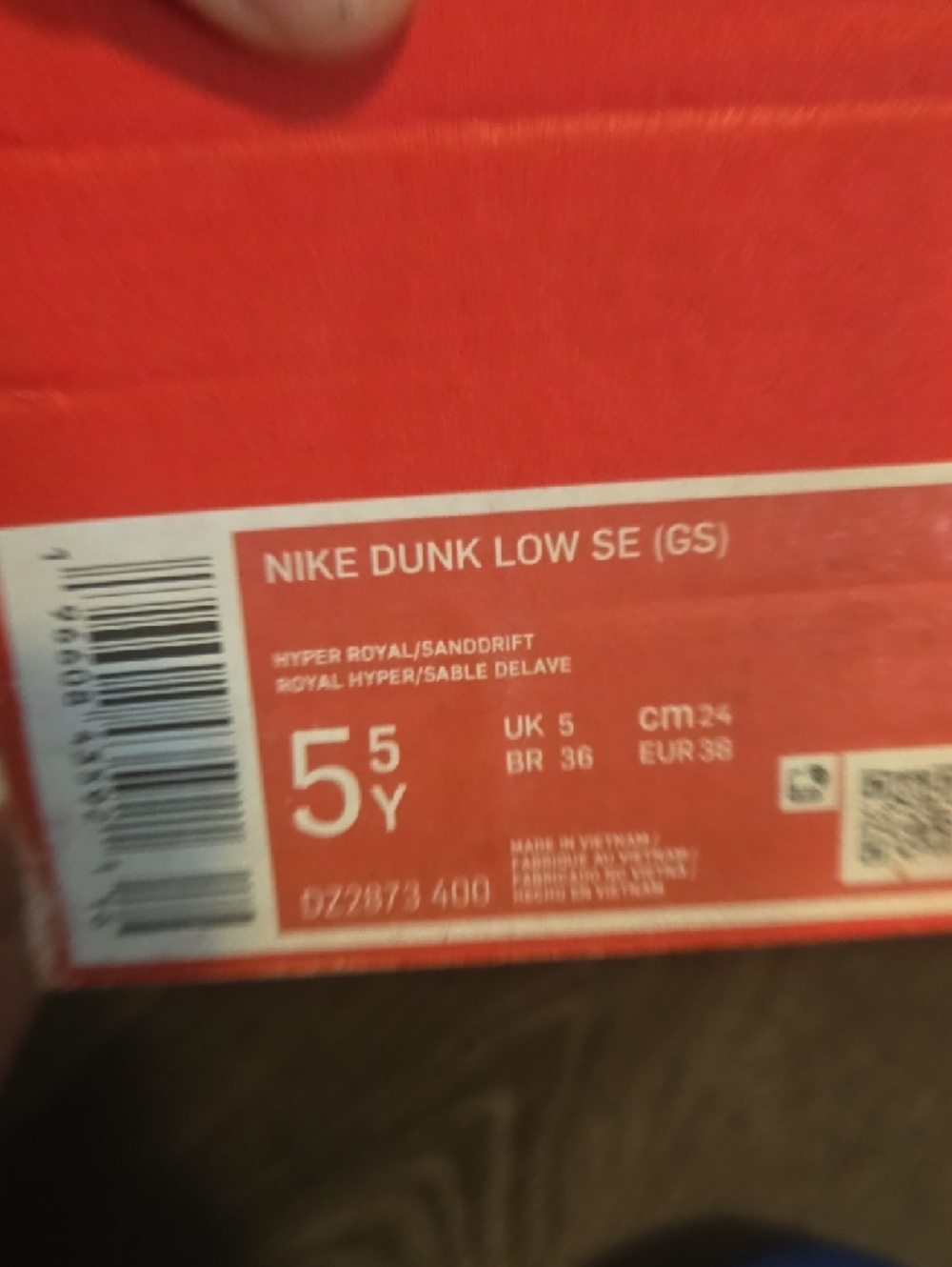 Nike Dunk Low SE (GS) BRAND NEW DZ2873 400 Size 5.5/7 Women - Picture 8 of 10